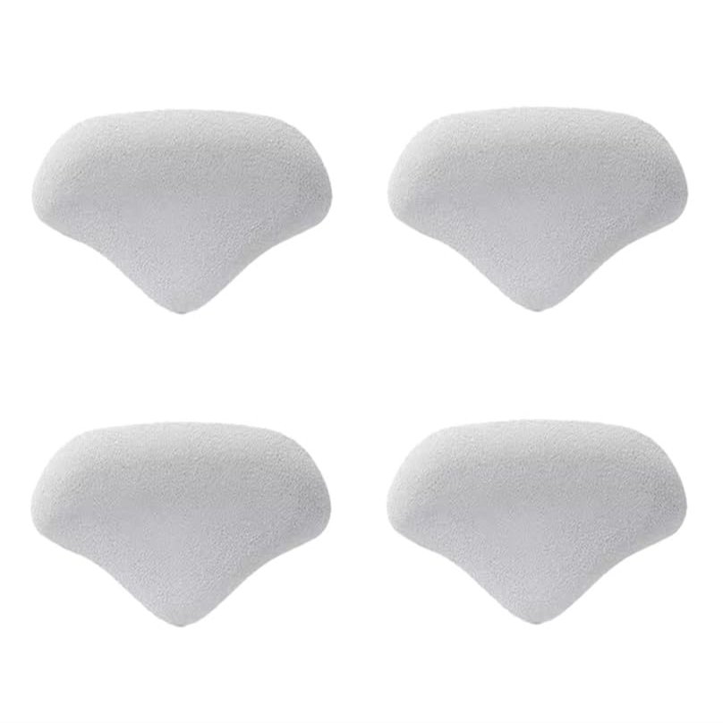 Reusable Heel Cushion Inserts for Shoes, Gray, Size 4p