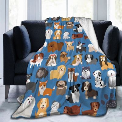 fifbird Puppy Print Throw Blanket, Ultra Soft, Warm, All Seasons