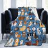 fifbird Puppy Print Throw Blanket, Ultra Soft, Warm, All Seasons view 1