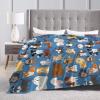 fifbird Puppy Print Throw Blanket, Ultra Soft, Warm, All Seasons view 4