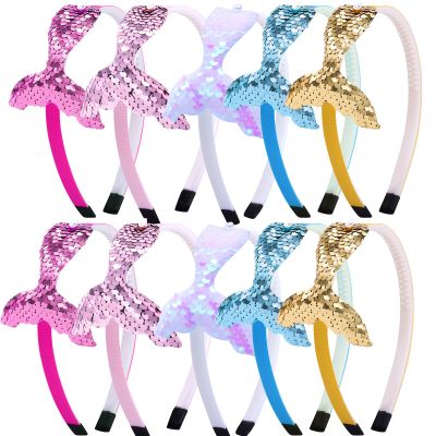 Mermaid Headbands with Reversible Glitter Sequins