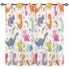 ANHOPE Colorful Cartoon Dinosaur Blackout Curtains, Thermal Insulated, 2-Pack, 160 x 117 cm view 1