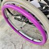 OAUKA Wheelchair Handrim Covers, 22/24-Inch, Non-Slip Wear-Resistant, 1 Pair, Purple view 1