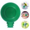 Sosoport 25-Piece Plastic Food Bowls for Bird Cages, Green view 3