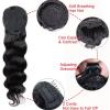 Human Hair Ponytail Extension, Body Wave, Natural Color, Drawstring, 8–26 Inches view 3