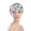 Llama Cactus Women's Luxury Shower Cap, Double-Layer Protection, Elastic, Reusable, Adjustable view 3