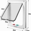4-Way Lock Cat Door, Weather-Resistant, 28 × 25 × 5.5 cm view 2
