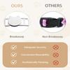 Chic Safety Collar for Cats and Small Dogs, Woven Striped Design with Bow, Adjustable, 22.9–30 cm, Beige view 4