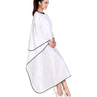 MAGICLULU White Stain-Resistant Hairdressing Cape, Easy to Wipe Clean, Machine Washable