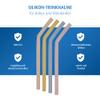 reer Silicone Straws for Toddlers and Children, 4-Pack with Cleaning Brush view 3
