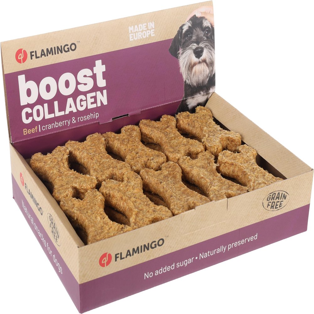 Flamingo Boost Bones with Beef and Collagen, 30 ct, 720 g