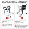 Patient Transfer Lift with Shower and Commode Chair view 2