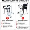 Patient Lift and Multifunction Wheelchair for Transfers, Toileting, Bathing, and Travel view 2