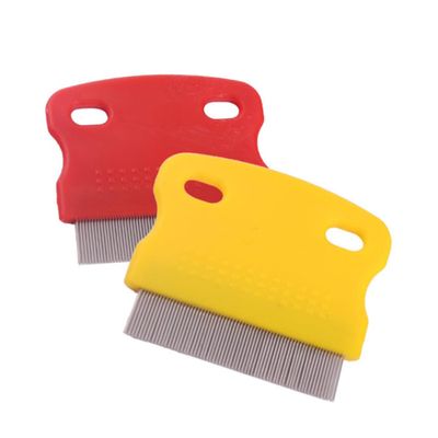 Kisangel Stainless Steel Pet and Cat Deshedding Comb, 2-Pack, Random Color