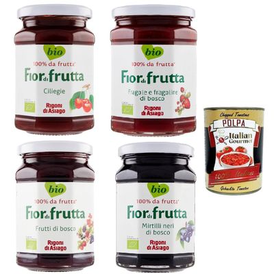 Italian Gourmet Fiordifrutta Fruit Spread, 4 x 250 g