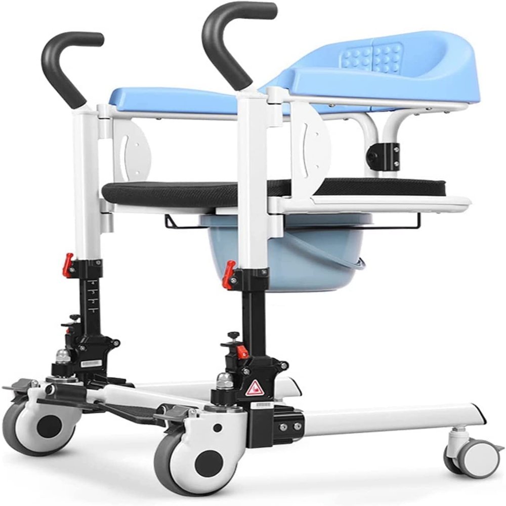 Patient Transfer Lift Chair with 180° Split Seat
