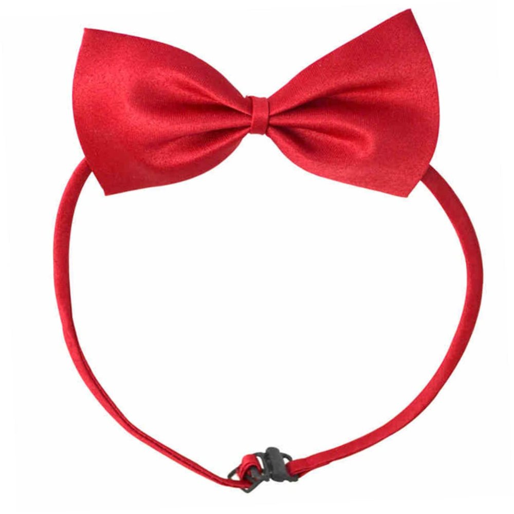 Adjustable Pet Bow Tie Collar in Red