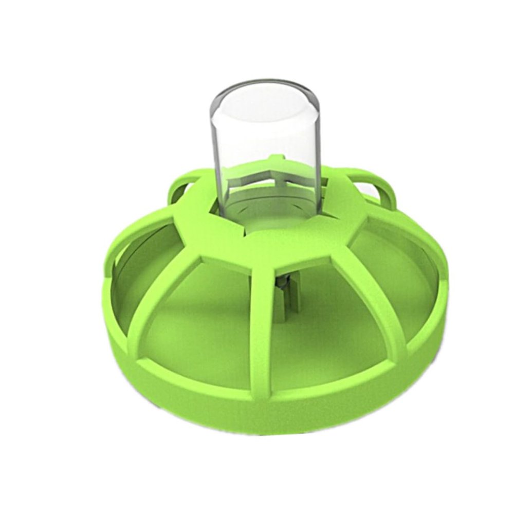 Green ABS Reptile Water Bowl with Spill Protection