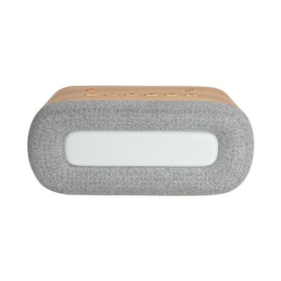 Smart Sleep Aid with White Noise, Type-C Charging, Bluetooth, Gray Wood Grain