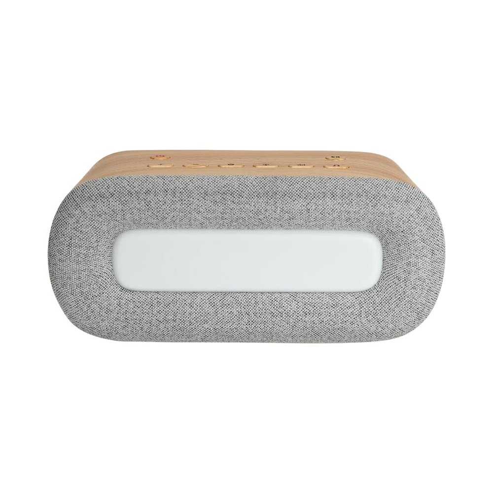 Smart Sleep Aid with White Noise, Type-C Charging, Bluetooth, Gray Wood Grain