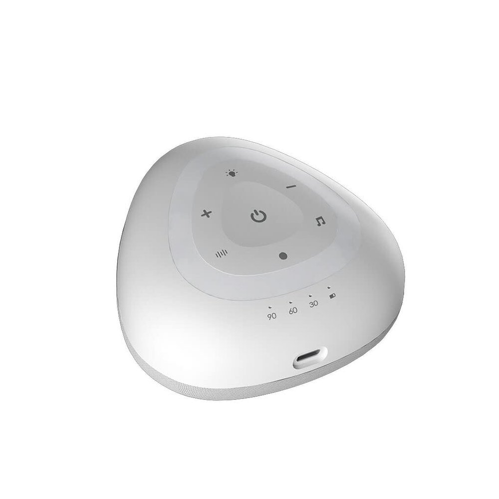 dijiusidy Noise Sleep Instrument, Small Sleep Aid, Stress Relief Device for Insomnia, Gray, Bluetooth