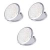 MAGICLULU 3-Piece Set Compact Folding Pocket Mirrors, Glittery Double-Sided Makeup Mirrors for Women view 1