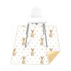 Treer High Chair Floor Mat, 110 x 110 cm, Waterproof, Non-Slip Splash Mat with Bunny Design view 1