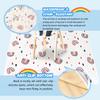 Treer High Chair Floor Mat, 110 x 110 cm, Waterproof, Non-Slip Splash Mat with Bunny Design view 2