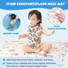 Treer High Chair Floor Mat, 110 x 110 cm, Waterproof, Non-Slip Splash Mat with Bunny Design view 3