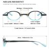 VEVESMUNDO Round Retro Reading Glasses for Men and Women, Clear Leopard-Print Plastic Frames, +1.0 to +4.0 (4-Piece Set, +3.5) view 2