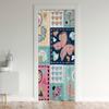 richhome Colorful Cartoon Butterfly Door Curtain, Watercolor Tie-Dye Hand-Drawn Hearts Blackout Curtain, 150 x 203 cm view 1