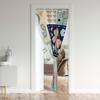 richhome Colorful Cartoon Butterfly Door Curtain, Watercolor Tie-Dye Hand-Drawn Hearts Blackout Curtain, 150 x 203 cm view 2