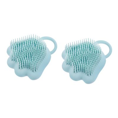 Sosoport 2-Piece Paw-Shaped Dog Grooming Brushes, Food-Grade Silicone