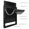 RUYICZB Large Dog Door with Soft Transparent Magnetic Flap and Locking Panel, PVC, White, M view 4