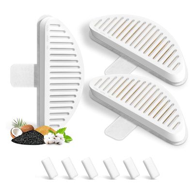 CENMEN Cat Fountain Filter, 3-Pack Replacement Filters and 6-Pack Filter Sponge