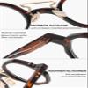 Lanomi Polygon Reading Glasses, Leopard Print, +3.5, Plastic, No Blue-Light Filter view 4
