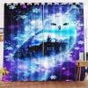 KIDSLOVE Owl Blackout Curtains, Cartoon Owl Privacy Curtains for Bedroom or Children's Room (3,100 x 140 cm W x H / 50 x 140 cm x 2) view 1