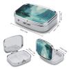 Round Pill Box with Country Life Design, 2 Compartments view 2