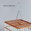 WHBFT Sturdy Bird Cage, Square Roof, Brown, for Lovebirds, Finches, and Parrots view 3