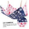 VANZACK Cat Hammock - Cotton and Linen view 4