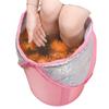 Foldable Foot Bath Basin, Pink, 15 L view 1
