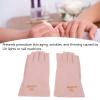 UV Protection Fingerless Gloves for Gel Nail Lamps, Pale Pink-Gray view 2