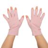 UV Protection Fingerless Gloves for Gel Nail Lamps, Pale Pink-Gray view 3