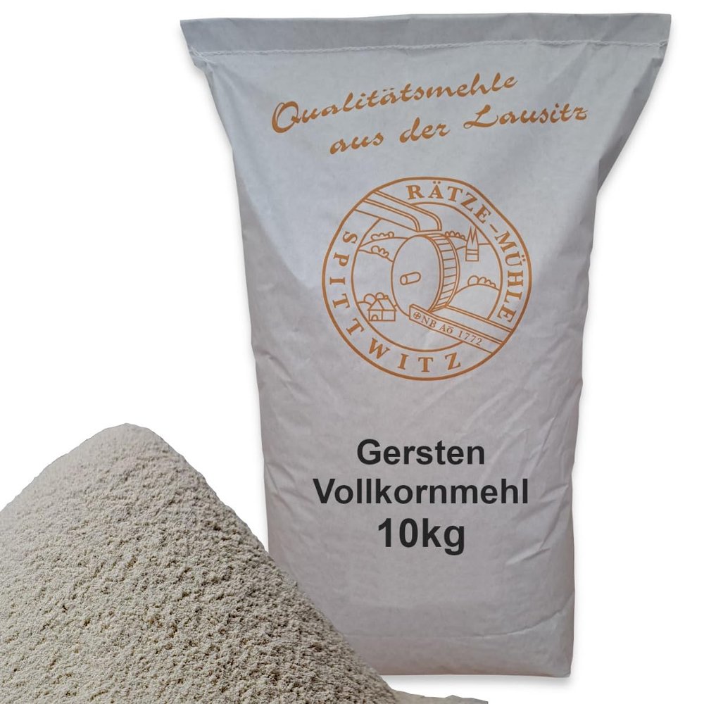 Whole-Grain Barley Flour, 10 kg – Fresh from the Rätze Mill