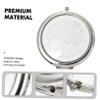 MAGICLULU 2-Pack Compact Double-Sided Folding Makeup Mirrors for Women, Small Round Travel Mirror with Light view 2