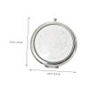 MAGICLULU 2-Pack Compact Double-Sided Folding Makeup Mirrors for Women, Small Round Travel Mirror with Light view 4