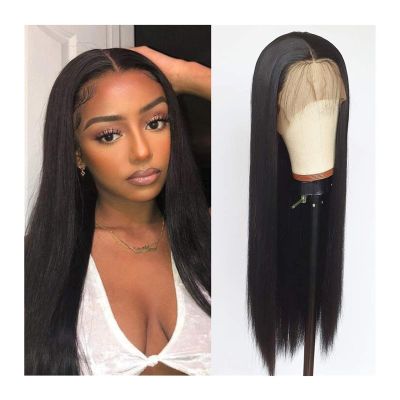 4x4 Pre-Plucked Lace Front Wig, Straight 180% Peruvian Remy Human Hair, 12–30 in, 13x4 Lace Front