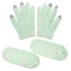 Moisturizing Gloves and Gel Socks Set, Plume Yarn, Light Green view 1