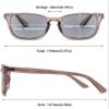 ABETOS Sunglasses Reading Glasses for Women and Men, Tinted Reading Sunglasses with Sun Protection, Retro Classic Readers, Dark Brown, +3.0 view 2