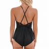 GMDNS Women's Lace Nightgown Pajama Jumpsuit, Black, XL view 4